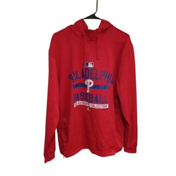 MLB Philadelphia Phillys Baseball Hoodie by Majestic, XL - Picture 2 of 8